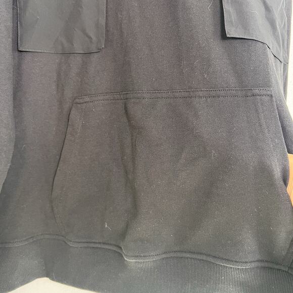 Edgar & Ash Men's Oversized Fit Hooded Sweatshirt Black Sz XL Street wear Boho - Picture 3 of 9